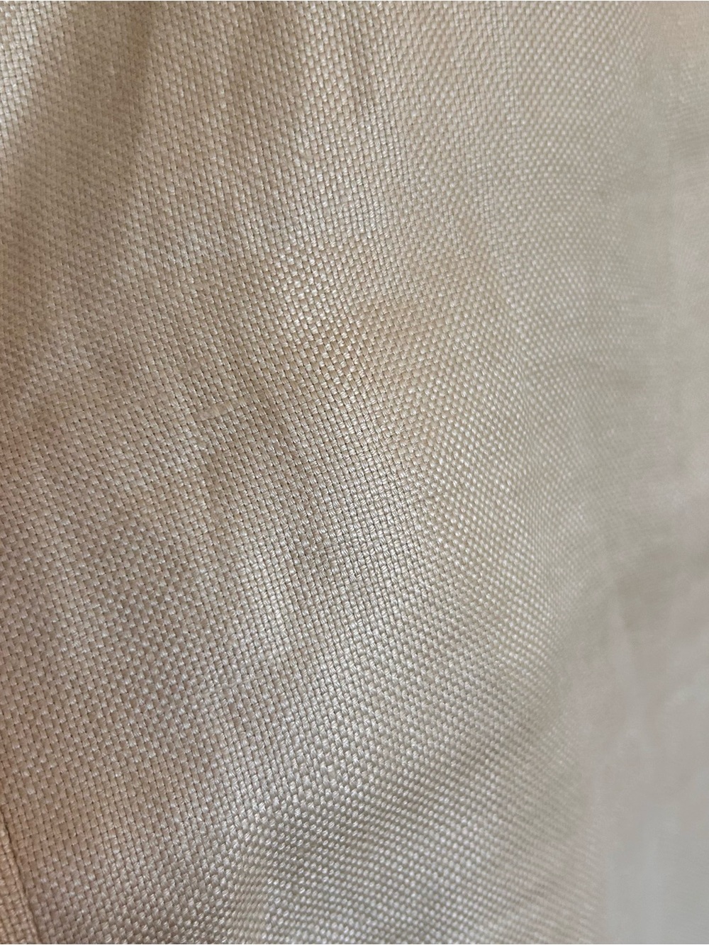 Lauren Ralph Lauren Tan A-Line Kick Pleat Skirt 100% linen - Picture 2 of 5